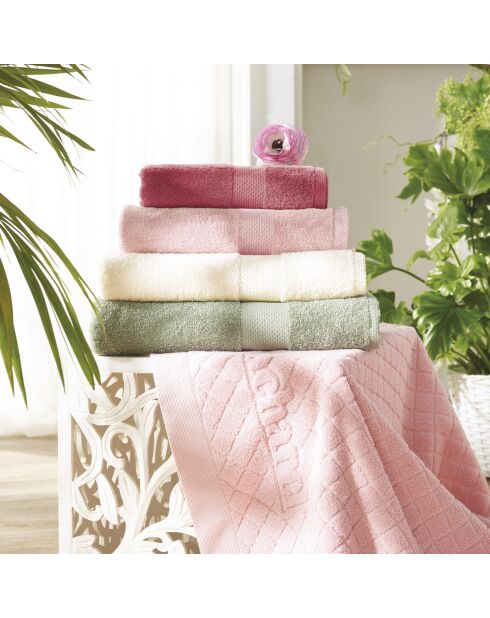 Set de 2 draps de bain Rose Blush - 70 x 140 cm