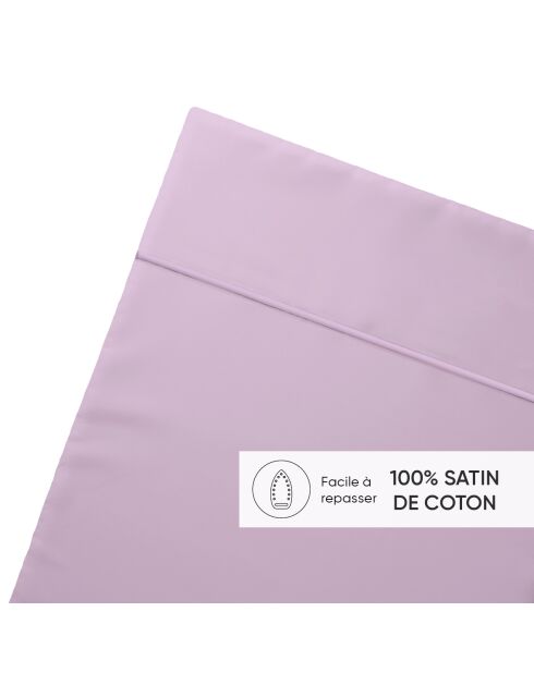 Drap plat satin de coton - Uni 1 baratta Rose 03