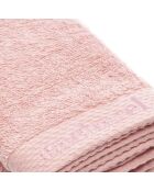 Set de 4 serviettes d'invitées Rose pétale - 30 x 30 cm