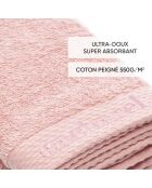 Set de 4 serviettes d'invitées Rose pétale - 30 x 30 cm