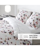 Drap plat satin de coton Aurore Blanc