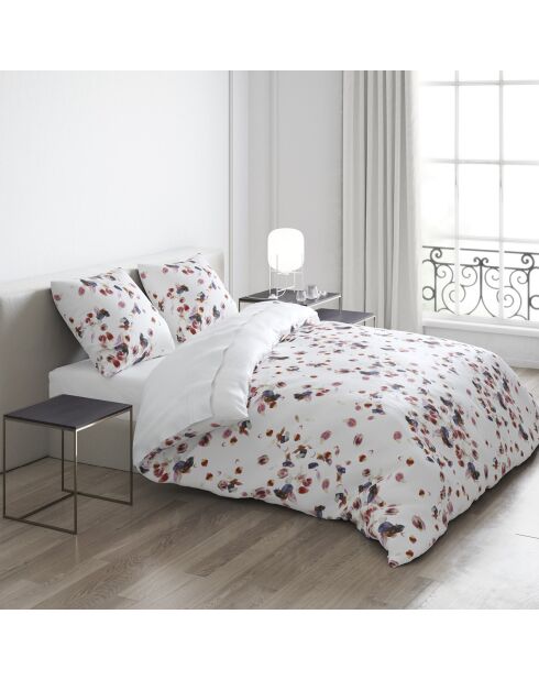 Drap plat satin de coton Aurore Blanc