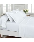 Drap plat satin de coton Uni 1 baratta Blanc 01