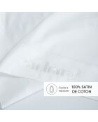 Drap plat satin de coton Uni 1 baratta Blanc 01