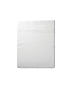 Drap plat lin / coton Uni Blanc
