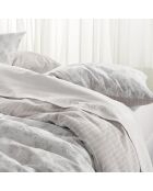 Drap plat lin / coton Uni Blanc