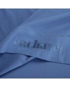 Drap plat satin de coton - Uni 1 baratta Bleu 05