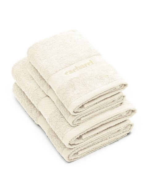 Set de 2 serviettes + 2 draps de bain Ivoir