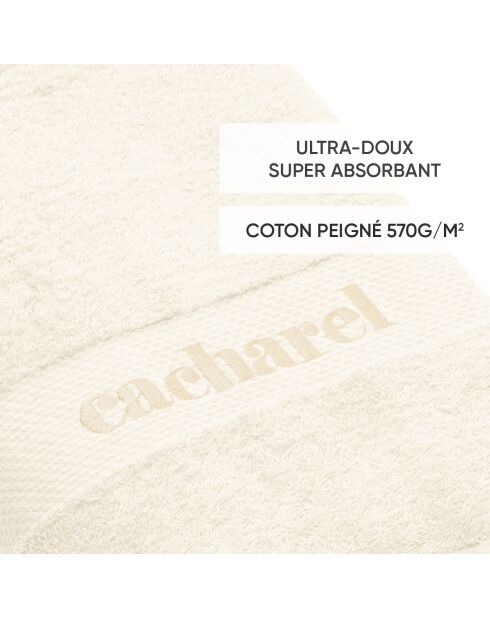 Set de 2 serviettes + 2 draps de bain Ivoir