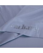 Drap plat satin de coton - Uni 1 baratta Bleu 03