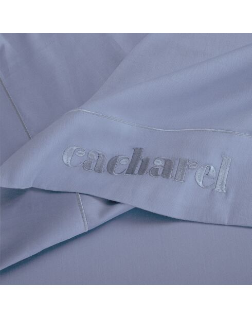 Drap plat satin de coton - Uni 1 baratta Bleu 03