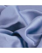 Drap plat satin de coton - Uni 1 baratta Bleu 03