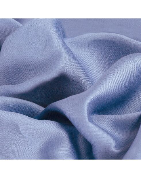Drap plat satin de coton - Uni 1 baratta Bleu 03