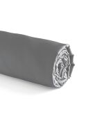 Drap-housse satin de coton Uni Gris clair