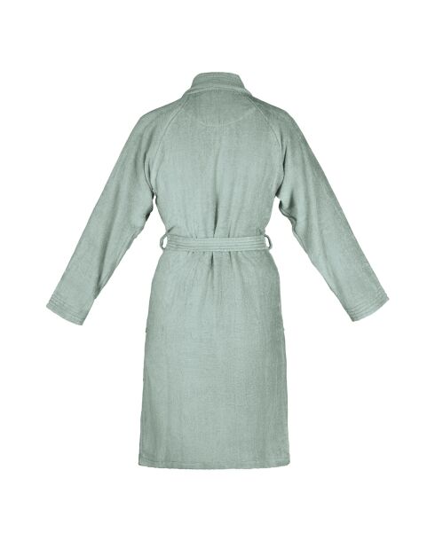 Peignoir avec col châle en coton ultra absorbant - Vert
