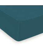 Drap-housse satin de coton Uni Vert