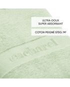 Set de 4 serviettes d'invitées Vert prairie - 4 x (30 x 30 cm)