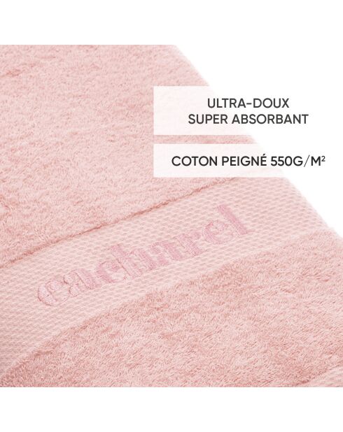 Set de 2 serviettes & 2 draps de bain Rose pétale