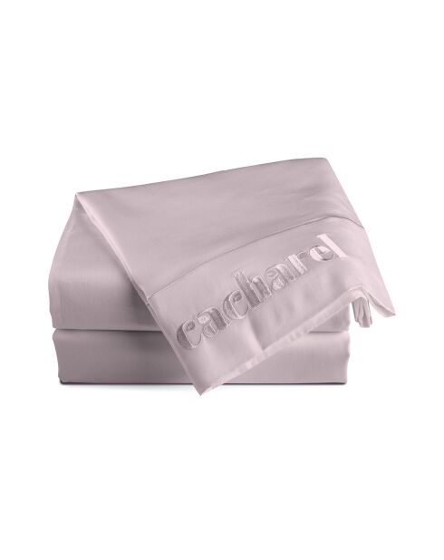 Drap plat satin de coton - Uni 1 baratta Rose 01