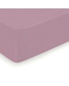 Drap-housse satin de coton Uni Rose