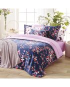 Drap-housse satin de coton Uni Rose