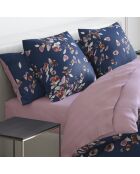Drap-housse satin de coton Uni Rose