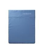 Drap plat satin de coton Uni Bleu