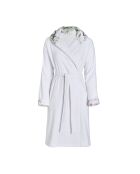 Peignoir avec capuche en coton ultra absorbant - Jardin de roses Blanc