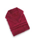 Peignoir avec capuche en coton ultra absorbant - Bordeaux - M/L