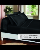 Drap plat satin de coton - Uni 1 baratta Gris 03
