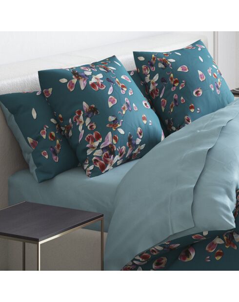 Drap-housse satin de coton Uni Vert clair