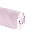 Drap-housse satin de coton Uni Rose clair