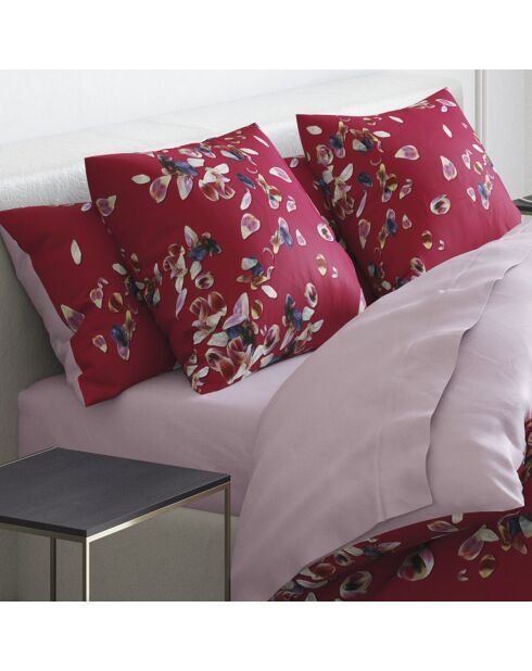 Drap-housse satin de coton Uni Rose clair