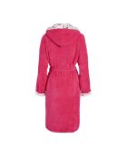 Peignoir avec capuche en coton ultra absorbant - Jardin de roses Fuschia
