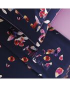 Parure drap plat + drap-housse + taies carrées satin de coton Aurore Rose - 2 x (90 x 200 x 30 cm)