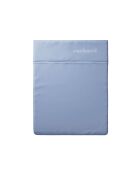 Drap plat lin / coton Uni Bleu clair