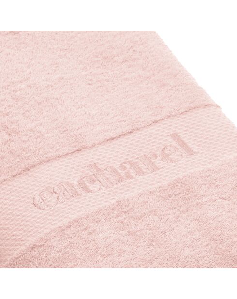 Set de 4 serviettes d'invitées Rose saumon - 4 x (30 x 30 cm)