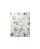 Drap plat satin de coton - Petit bosquet Blanc