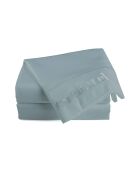 Drap plat satin de coton - Uni 1 baratta Bleu 09
