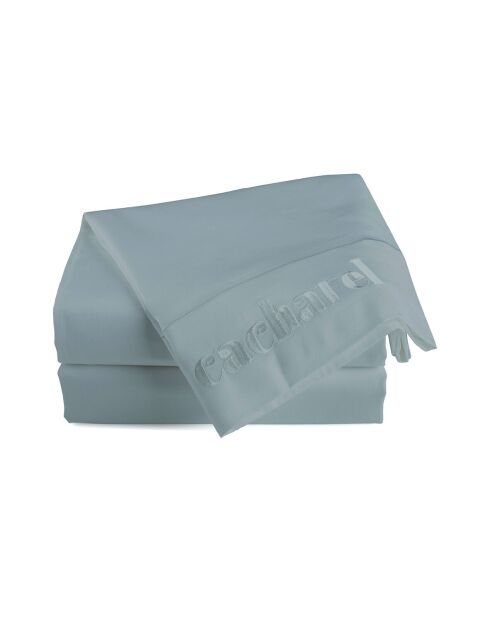 Drap plat satin de coton - Uni 1 baratta Bleu 09
