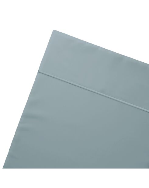 Drap plat satin de coton - Uni 1 baratta Bleu 09