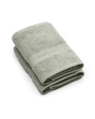Set de 2 serviettes Vert amande - 50 x 100 cm