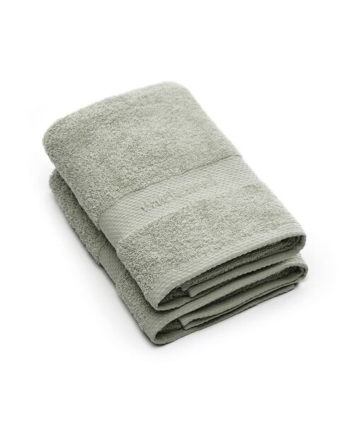 Set de 2 serviettes Vert amande - 50 x 100 cm