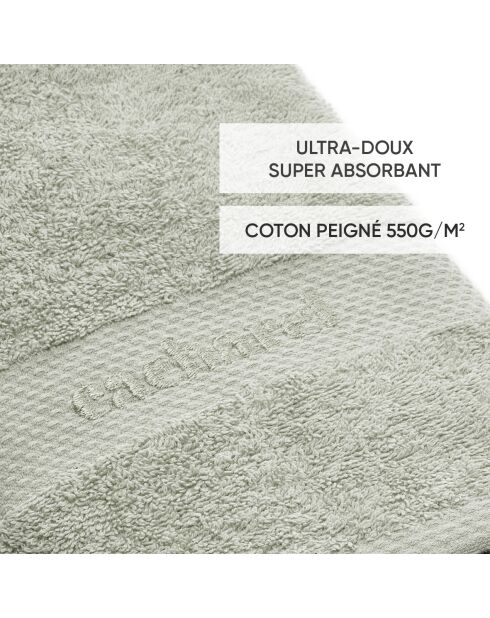 Set de 2 serviettes Vert amande - 50 x 100 cm