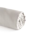 Drap-housse satin de coton Uni Taupe