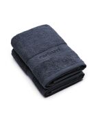Set de 2 serviettes Bleu Marine - 50 x 100 cm
