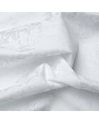 Taie de traversin satin de coton - Fleur royale Blanc - 43 x 210 cm