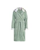 Peignoir avec capuche en coton ultra absorbant - Jardin de roses Vert - M/L