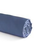 Drap-housse satin de coton Uni Bleu foncé