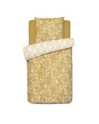 Parure housse de couette satin de coton Birds Jaune